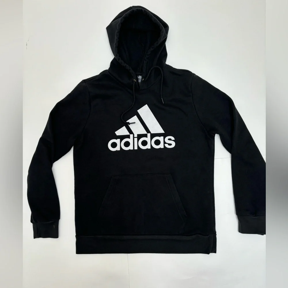 Adidas Golf black logo hoodie M, pullover sweatshirt activewear‎ classic
